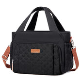 Artelaris insulated lunch bag front pocket view, quick access to essentials.