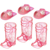 Artlunar pink cowgirl boots shot glasses for festive entertaining and party favors.