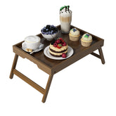 Artmalle bed tray table with folding legs and handles for easy serving on the sofa
