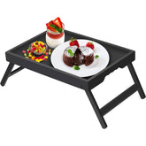 Artmeer bed tray table with folding legs for quick setup and easy storage.