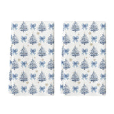 Artoid Mode blue bowknot towel close-up—ultra-soft fibers for safe cookware drying.