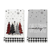 Artoid Mode buffalo plaid kitchen towels 18x26 for gentle drying and festive décor.