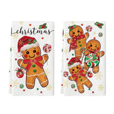 Artoid Mode gingerbread candy dish towels set of 2 for festive drying and decorating