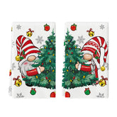 Artoid Mode gnomes Christmas tree pattern towel close-up for festive kitchen tasks.