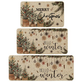 Artoid Mode Holly Ornament kitchen mats 17x29 add festive style and floor protection