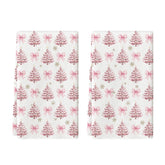 Artoid Mode pink bowknot towel close-up showing soft fabric and festive design.