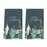 Artoid Mode Star Xmas Tree towels folded for tidy display and quick drying