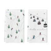 Artoid Mode Xmas Trees pattern kitchen towel for festive drying and decor.