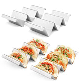 ARTTHOME taco holders four-pack keeps street tacos upright for mess-free filling.