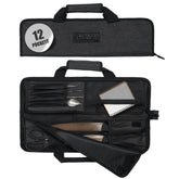 Asaya Knife Roll Bag with 12 pockets for organized travel