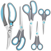 Asdirne premium kitchen scissors poultry bone cutting close-up demonstrating heavy-duty performance.