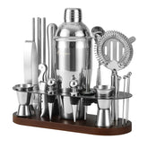 Asovnis 23-piece bartender kit with stand keeps tools organized and accessible.