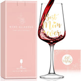 Astonlink mom wine glass 15.5 oz for Mother's Day celebrations with style