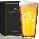 Astonlink monogrammed beer glass 16oz for personalized gifting and stylish serving.