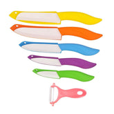 Astylway ceramic knife set with covers keeps blades safely stored and ready for prep
