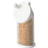ASVEL sesame grinder white front view for quick, fresh sesame seeds at home