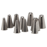 Ateco 850 closed star tips organized in protective case for easy access.
