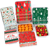 Atonofun Christmas tin container with Santa design, ideal for gifting treats.