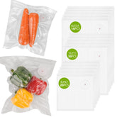 Atosun 60-piece vacuum bag set front view with airtight seal for freshness.