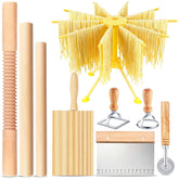 ATPWONZ threaded rolling pin for even dough sheets and smooth pasta