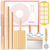 ATPWONZ threaded rolling pin for smooth, even dough and precise pasta sheets.