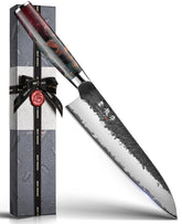 Atumuryou JPCK 8-inch chef knife with hand-forged blade for precise home slicing.
