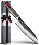 Atumuryou JPCK santoku knife blade close-up showing VG-10 edge for precise slicing