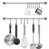 Audmore kitchen utensil rack 2-pack wall mounted keeps tools within reach during cooking.