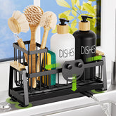 AUMOVAWA sponge holder for kitchen sink keeps sponges dry and neatly stored.