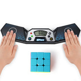AuntyFey Speed Cube Timer front view shows compact, portable timing for practice.