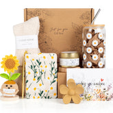 AUOVKOCA sunflower plush with affirmation card, a comforting gift for daily encouragement