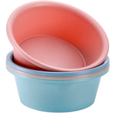 AVLA 4-pack round wash basin for quick dishwashing and soaking in kitchens.