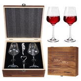 AW BRIDAL Mr and Mrs wine glasses set for elegant toasts