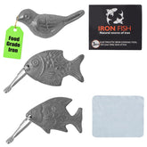 Awaiymi Iron Fish cooking setup releasing natural iron into water for daily nutrition.