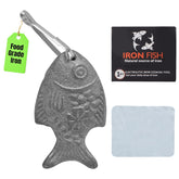 Awaiymi Iron Fish with hooks cooking in a pot for natural iron.