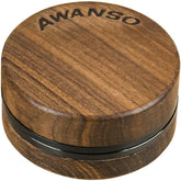 Awanso 2-piece grinder with walnut wood for quick home spice grinding.
