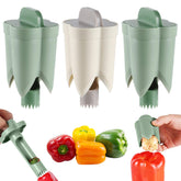 awrose 3-pack pepper seed remover in action for fast, mess-free prep.