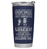 AWTHATMAZING 20oz navy stainless steel tumbler keeps drinks at the right temperature