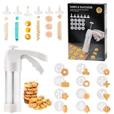AXWATDEI cookie press gun white for quick, mess-free spritz cookies and creative shapes.