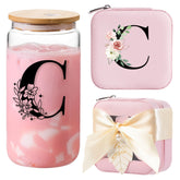 AYGXU Initial C Pink Jewelry Box keeps jewelry neatly organized.