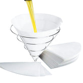 AYUSEB 30-pack 10inch fryer oil filter cones for clean, crisp fried foods.