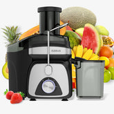 AZEUS juicer titanium blades 163 chopping enable smooth juice yield and nutrient extraction.