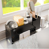 Azevix sponge holder with auto-drainage keeps counters dry