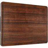 AZRHOM walnut cutting board with reversible surface ideal for separate prep tasks