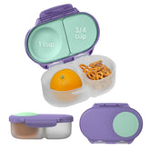 b.box Snack Box with leakproof seal in Lilac Pop for mess-free meals