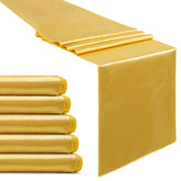 B-COOL gold satin table runner close-up showing luxurious sheen for upscale dining