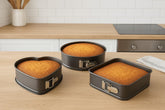 BAASK-IT square cake mold 9.45 inch with easy release for clean, professional slices.