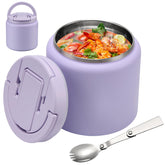 BABHAMNESS 26oz soup thermo with buckle lid keeps meals secure during school lunches.