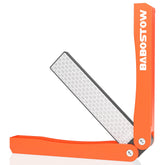 BABOSTOW diamond sharpener with folding case for portable two-stage sharpening on the go