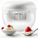 Babri yogurt strainer with 2qt capacity for silky, homemade yogurt
